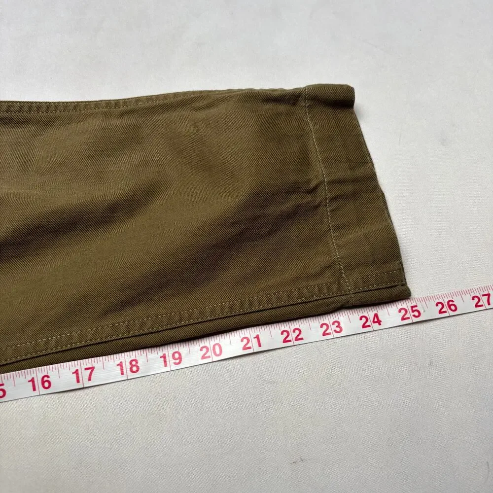 Buck Mason Officer Pant Slub Twill Chino Men's 29x25 Quiet Luxury Army Military